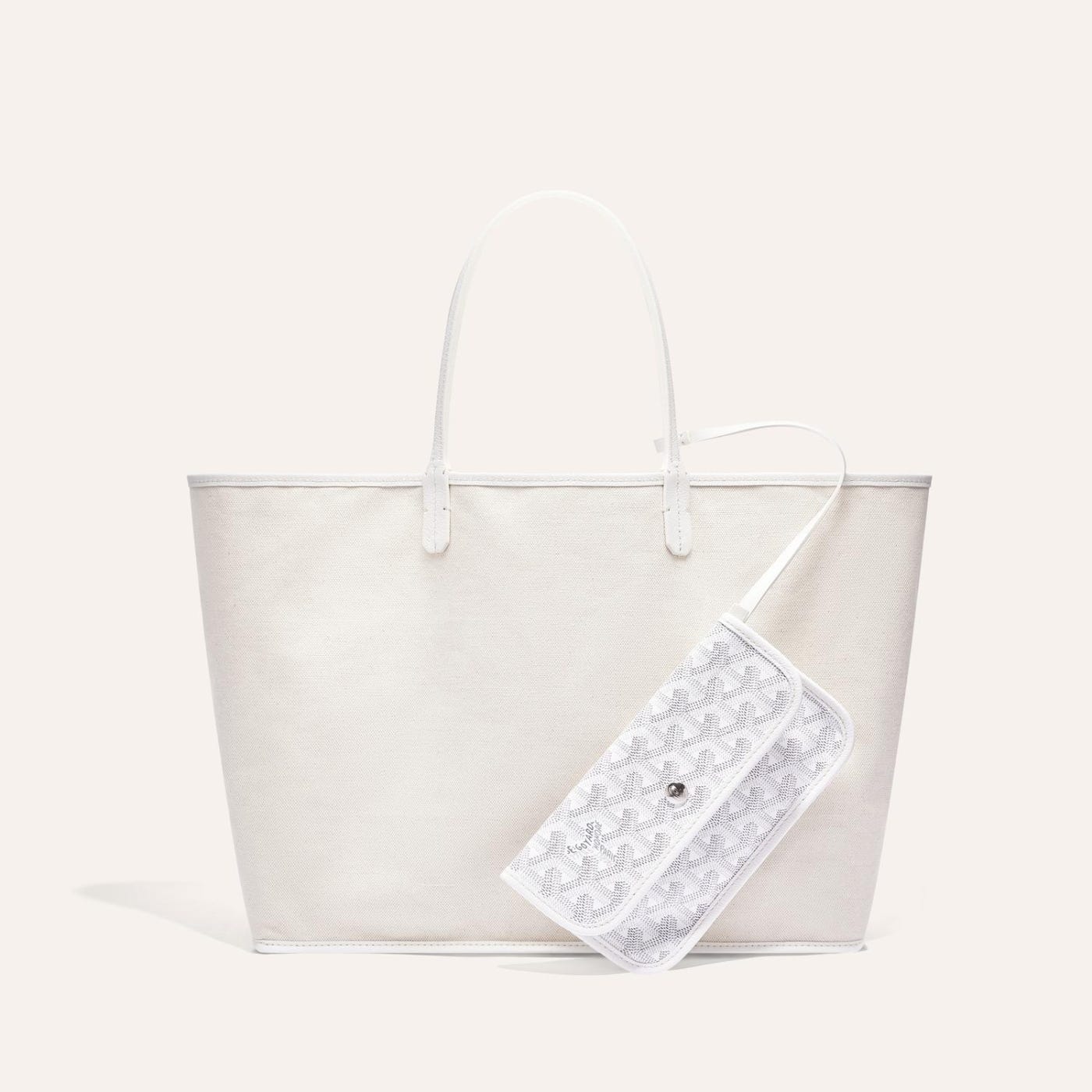 Goyard Saint Louis PM Tote Bag White - Image 3
